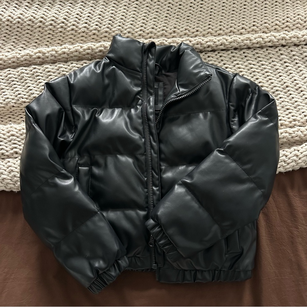 Art Class Girls Black Puffer Zip Jacket